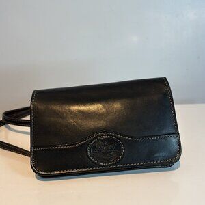 Vintage Rochelier small black leather crossbody/belt bag